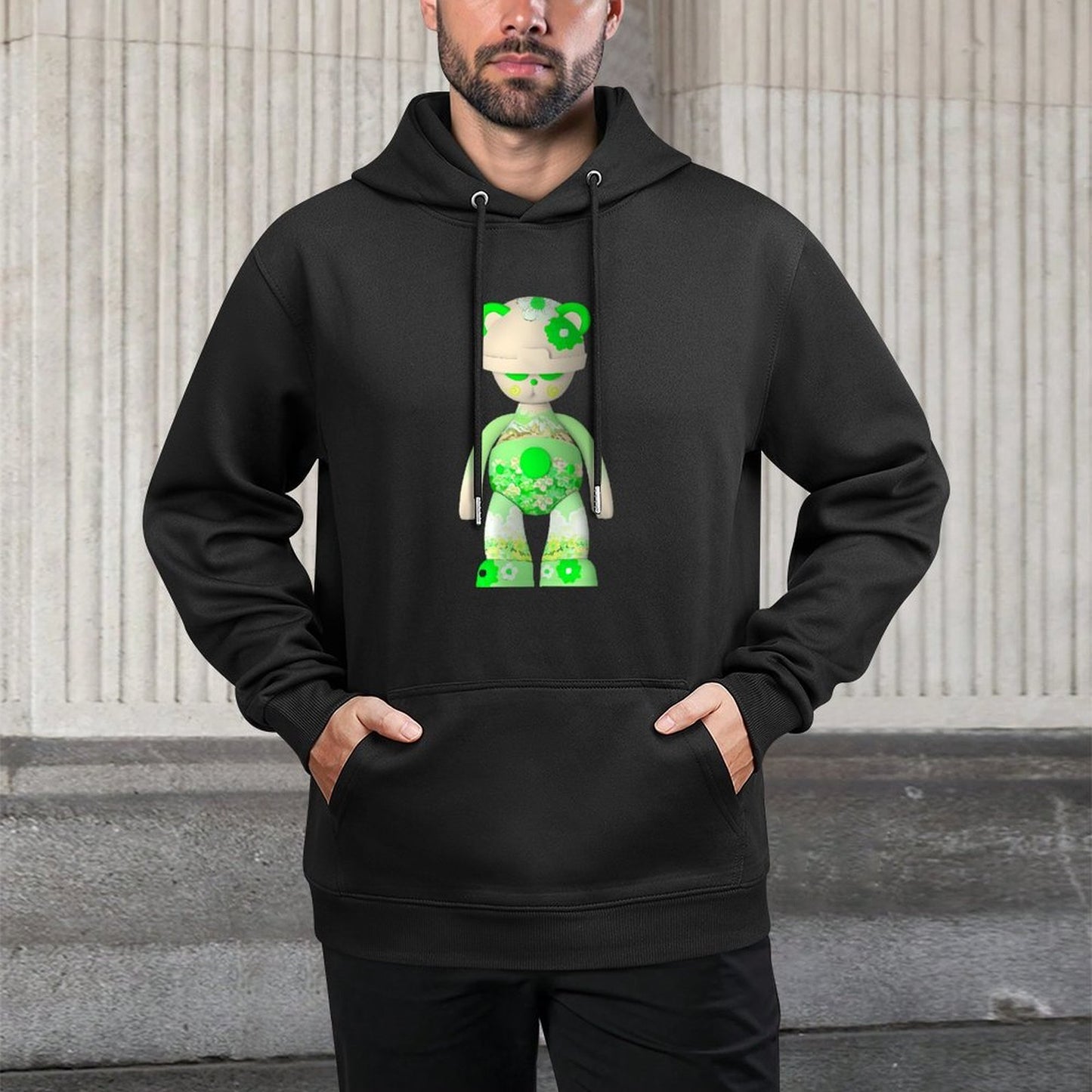 IPIB 250g Hooded Pocket Sweatshirt Front GraphicMen's Hooded  Sweatshirt6000119-4