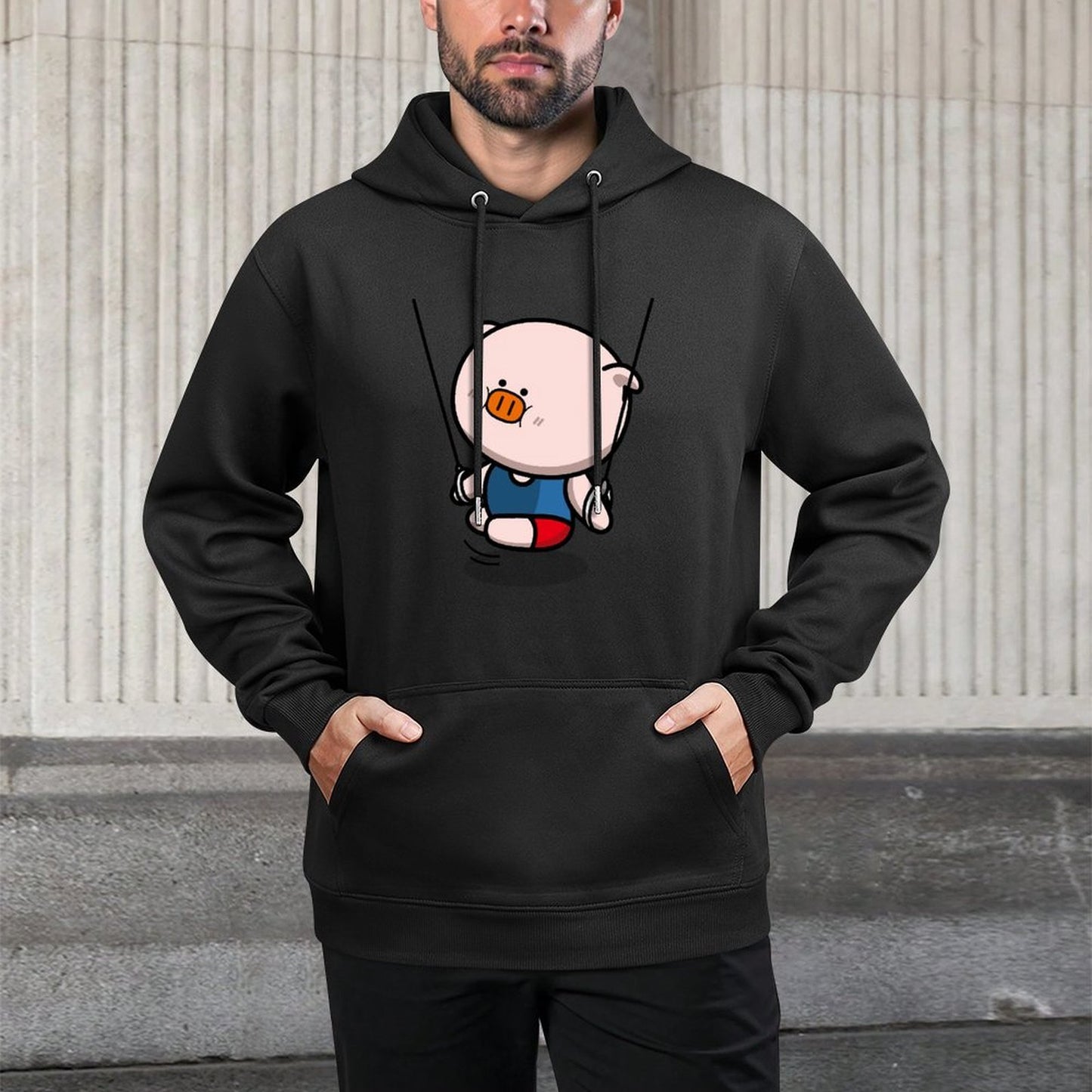IPBR 250g Hooded Pocket Sweatshirt Front GraphicMen's Hooded  Sweatshirt4000269