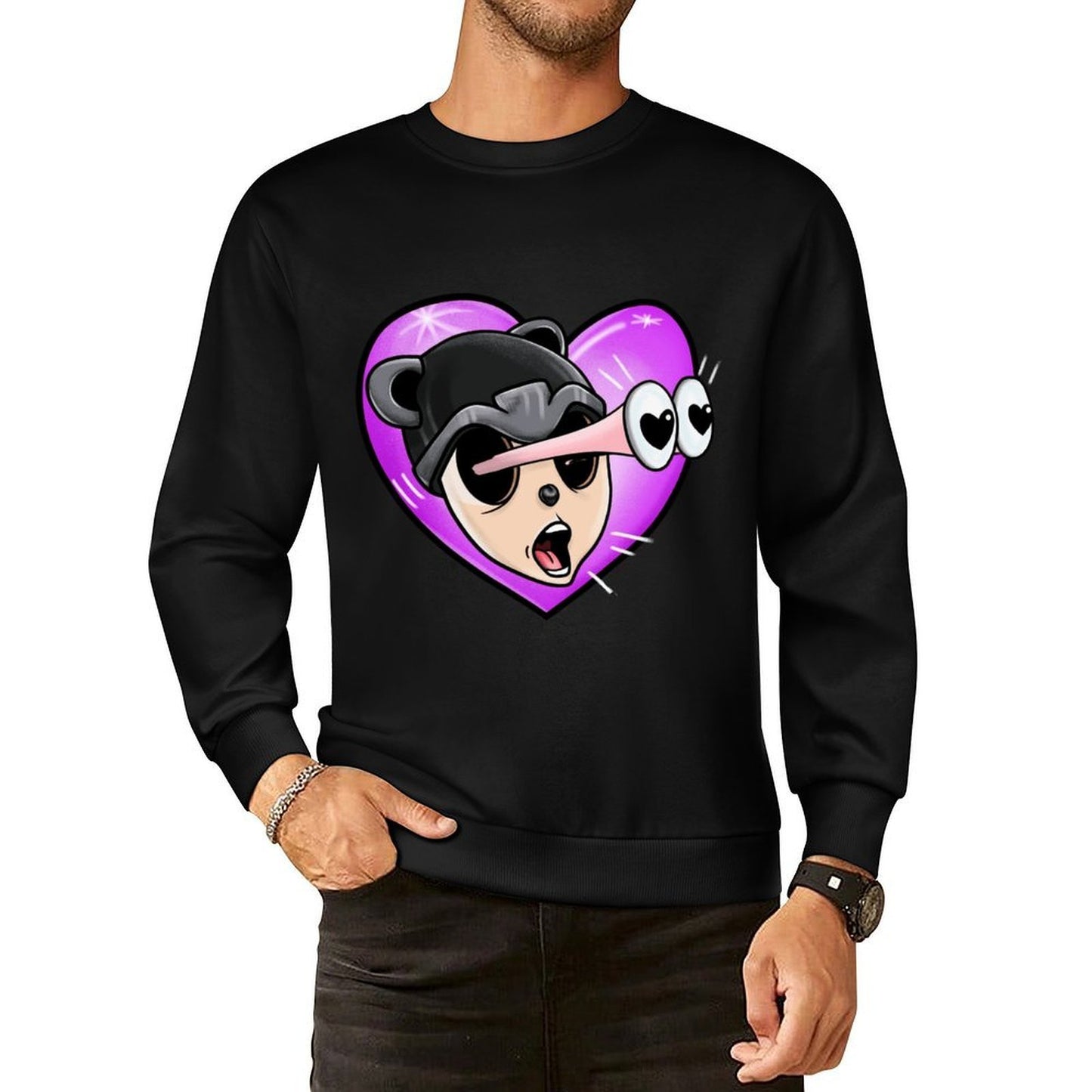 IPIB 250g Crew Neck Long Sleeve Sweatshirt Front GraphicCrew Neck Long Sleeve Sweatshirt6000048-5