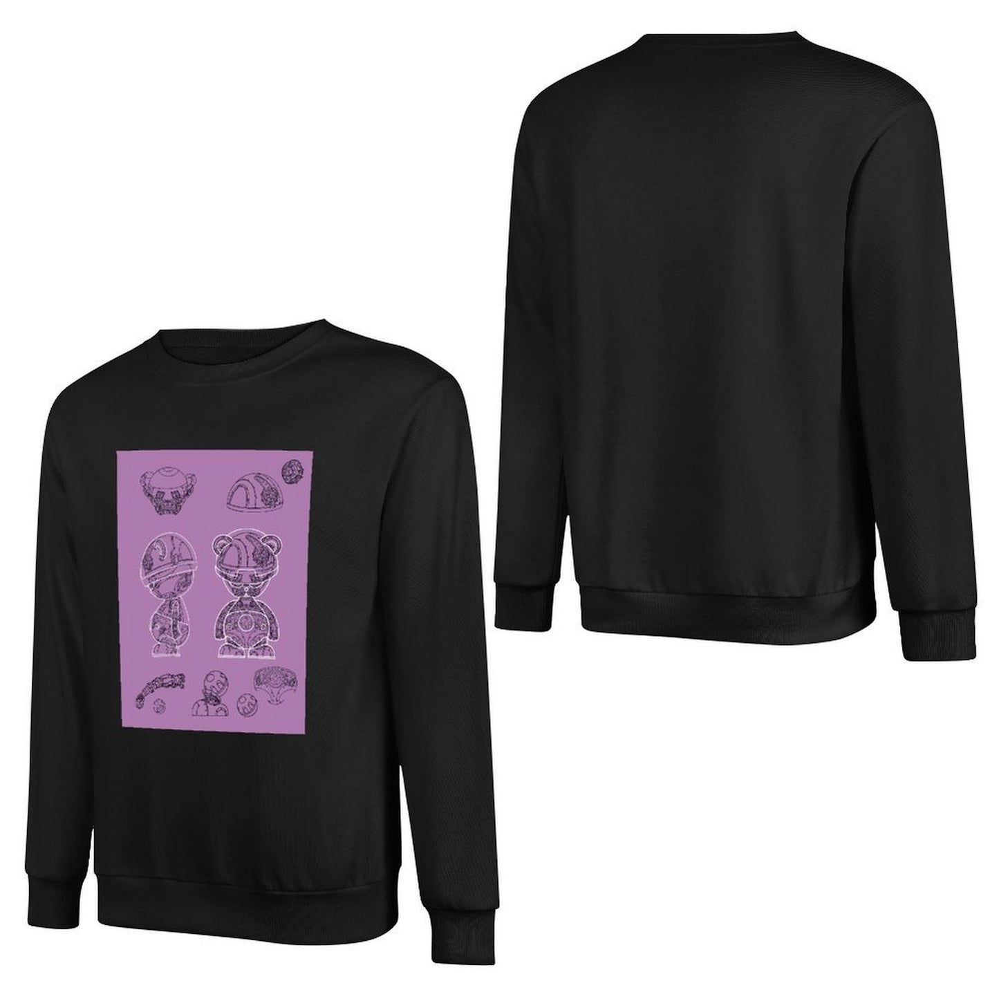 IPIB 250g Crew Neck Long Sleeve Sweatshirt Front GraphicCrew Neck Long Sleeve Sweatshirt6000008-7