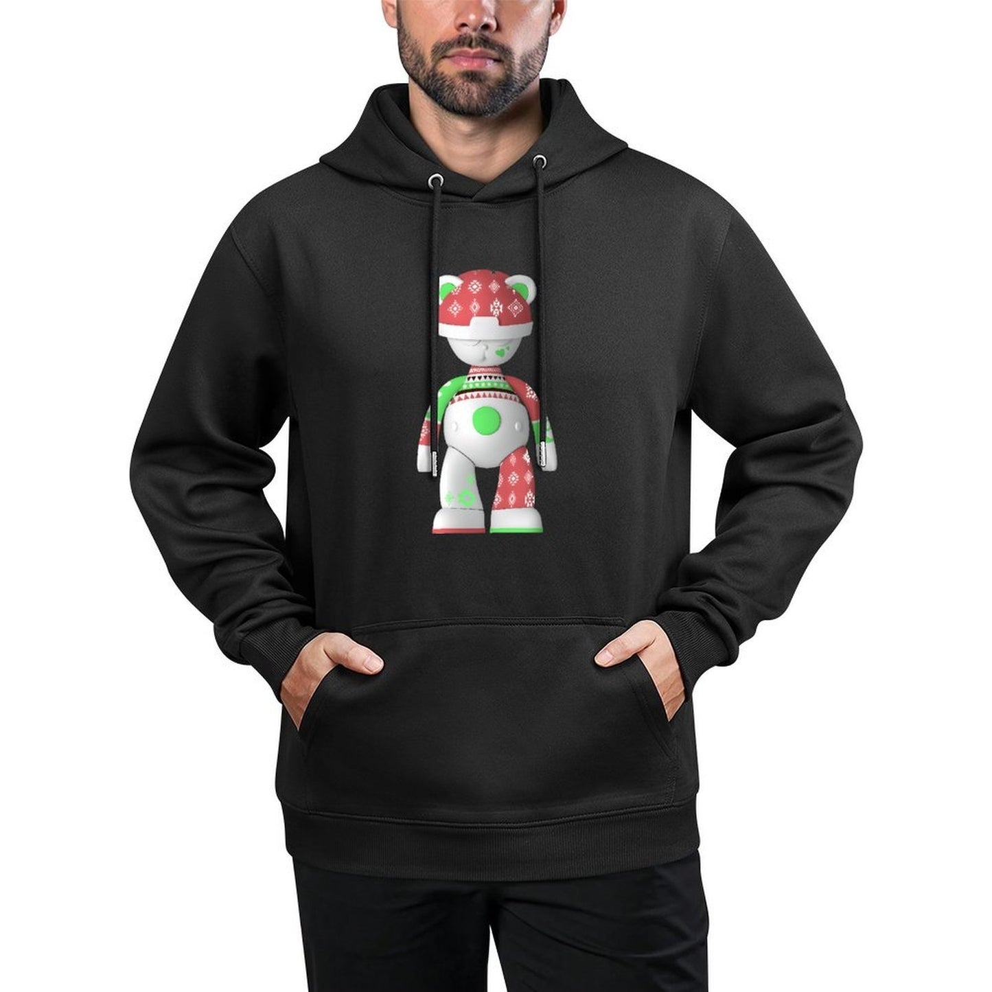 IPIB 250g Hooded Pocket Sweatshirt Front GraphicMen's Hooded  Sweatshirt6000106-5