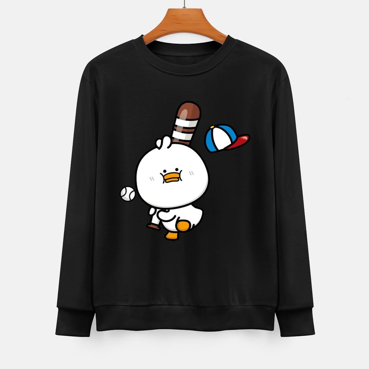 Front Patterned Long Sleeve TopComfort Minimalist