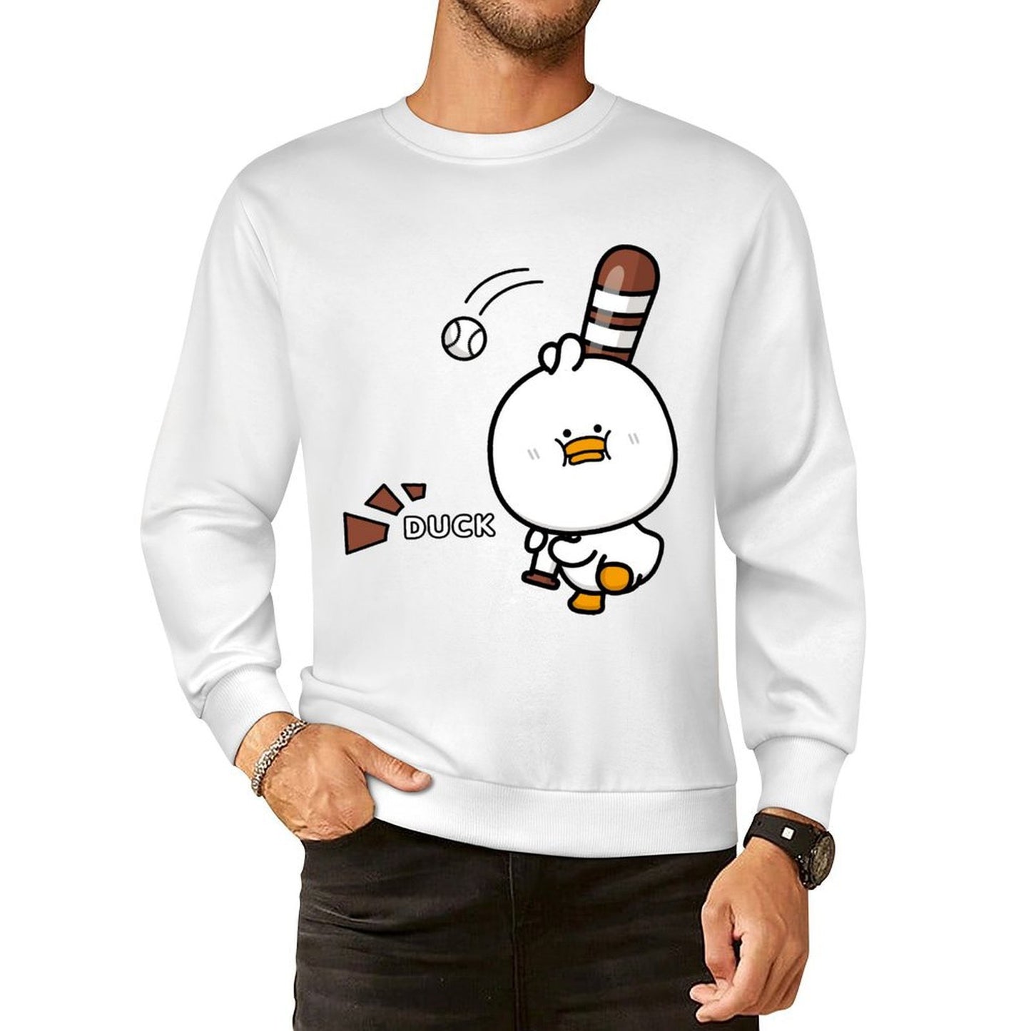 Front Patterned Long Sleeve TopPlain Active