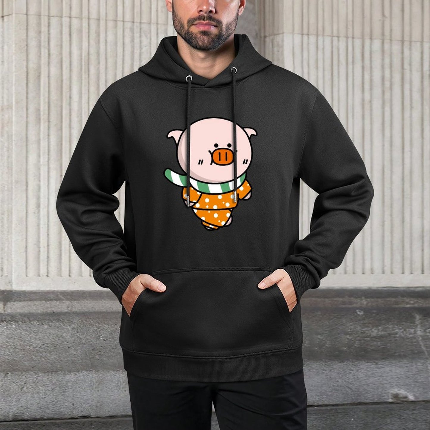 IPBR 250g Hooded Pocket Sweatshirt Front GraphicMen's Hooded  Sweatshirt4000451