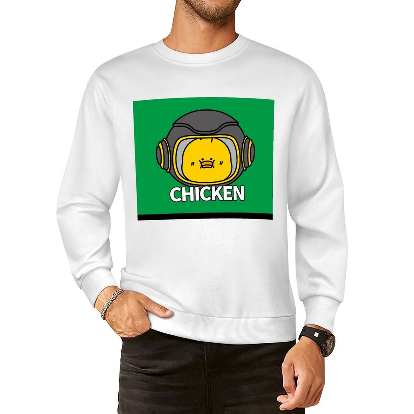 Front Patterned Long Sleeve Top Eco / Sustainable