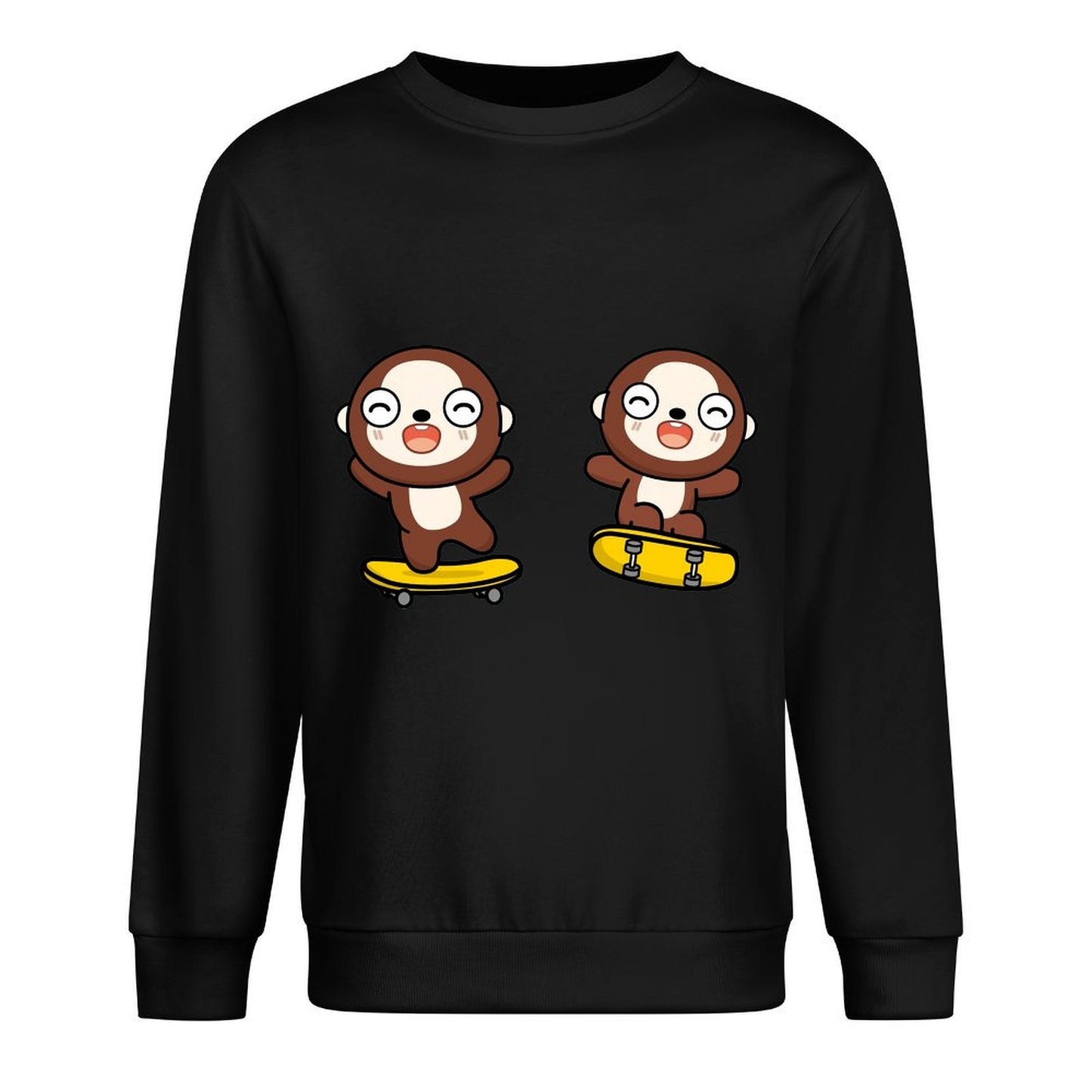 Front Patterned Long Sleeve TopPromotional Colorfast