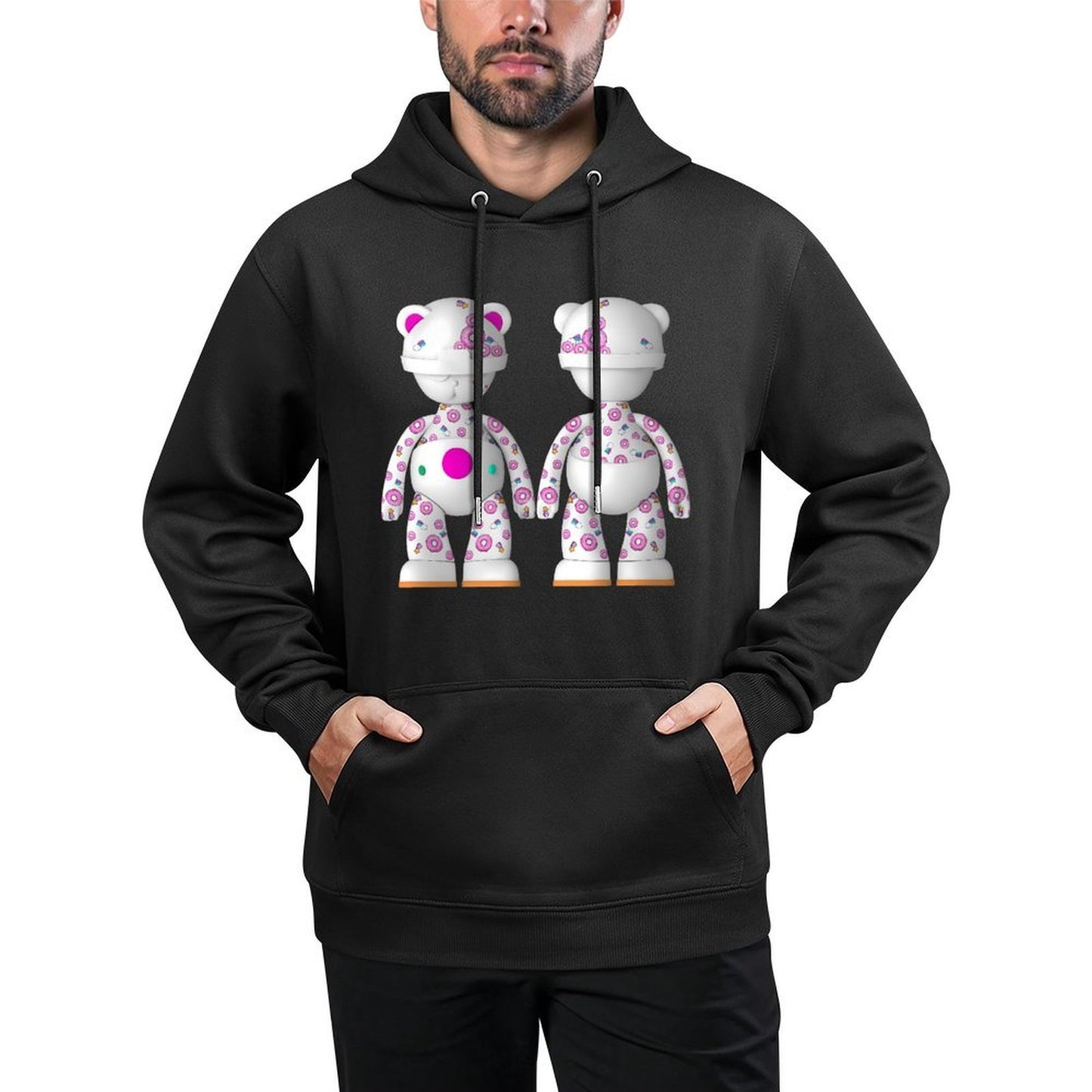 IPIB 250g Hooded Pocket Sweatshirt Front GraphicMen's Hooded  Sweatshirt6000097-7