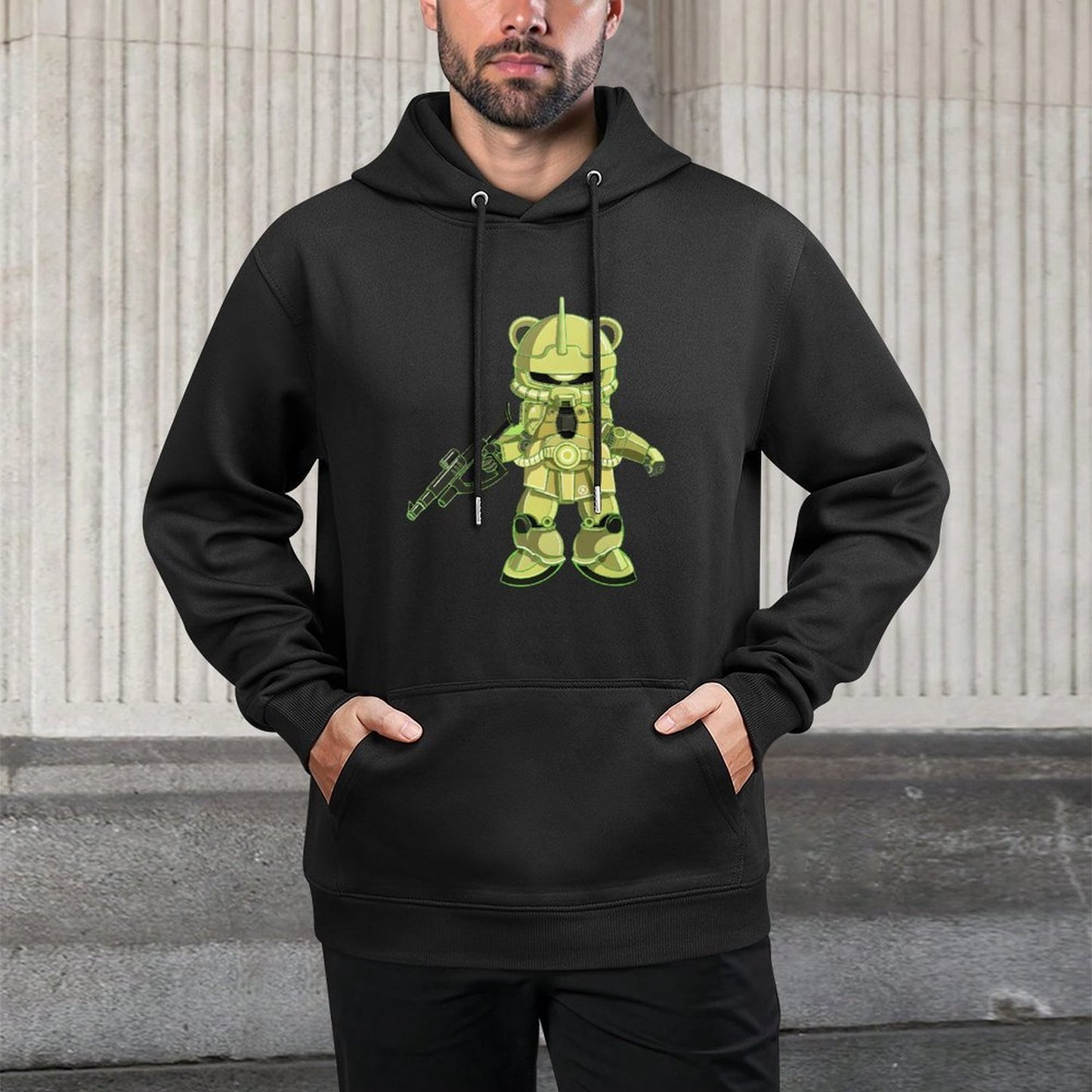 Hoodie Front Pattern Oversized