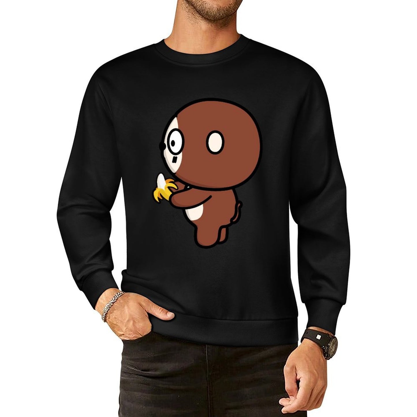 IPBR 250g Crew Neck Long Sleeve Sweatshirt Front GraphicCrew Neck Long Sleeve Sweatshirt4000643