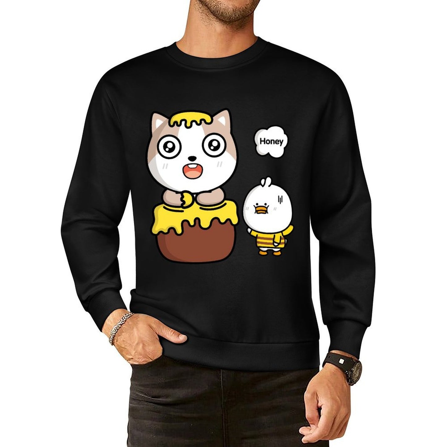 IPBR 250g Crew Neck Long Sleeve Sweatshirt Front GraphicCrew Neck Long Sleeve Sweatshirt4000842