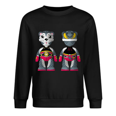 Long Sleeve With Front PatternPlain SmoothWear