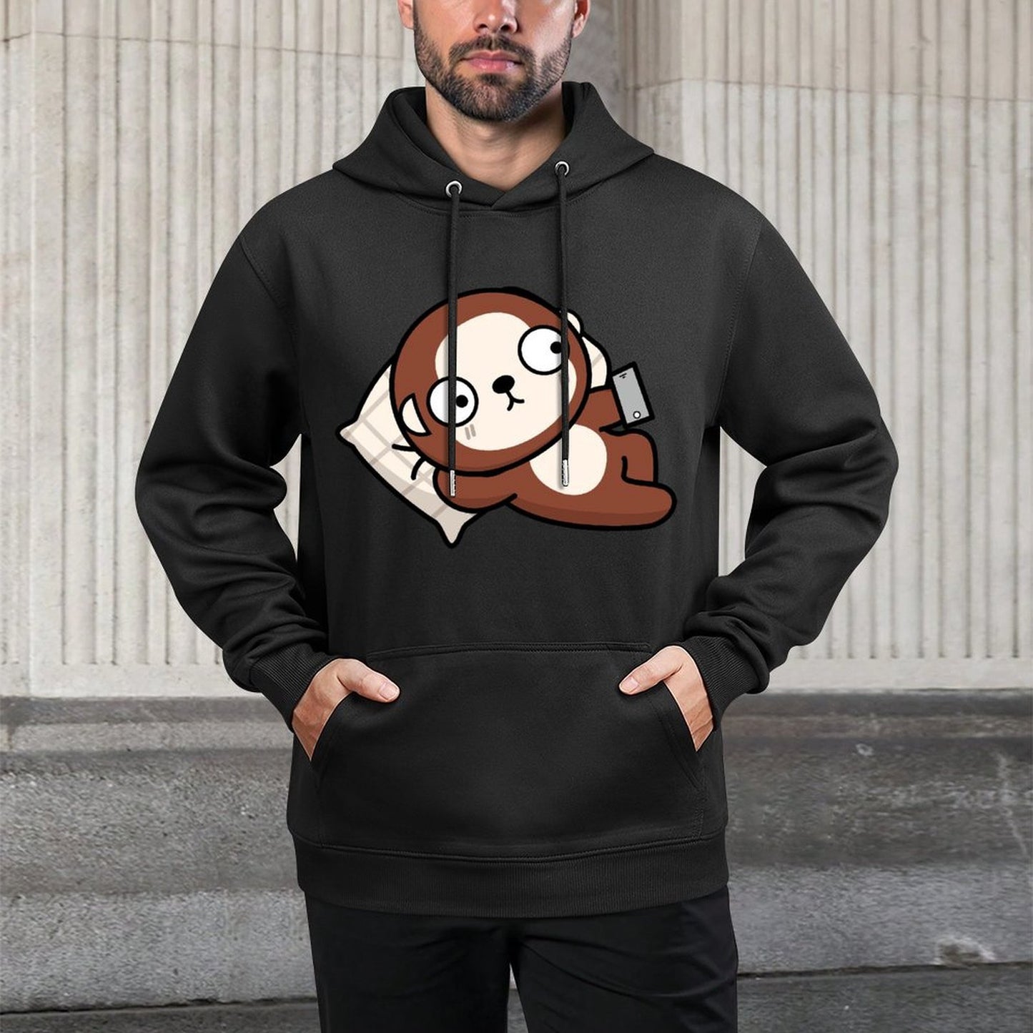 IPBR 250g Hooded Pocket Sweatshirt Front GraphicMen's Hooded  Sweatshirt4003928