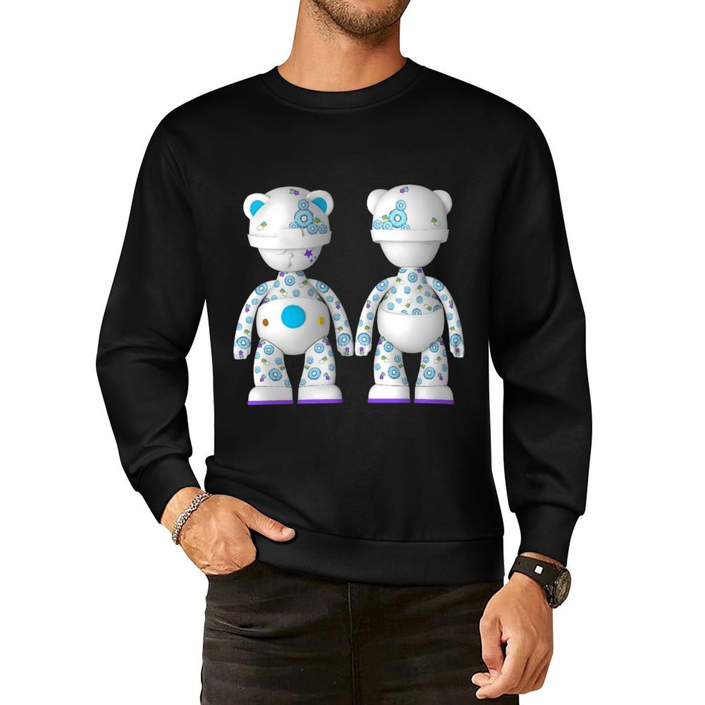 IPIB 250g Crew Neck Long Sleeve Sweatshirt Front GraphicCrew Neck Long Sleeve Sweatshirt6000097-2