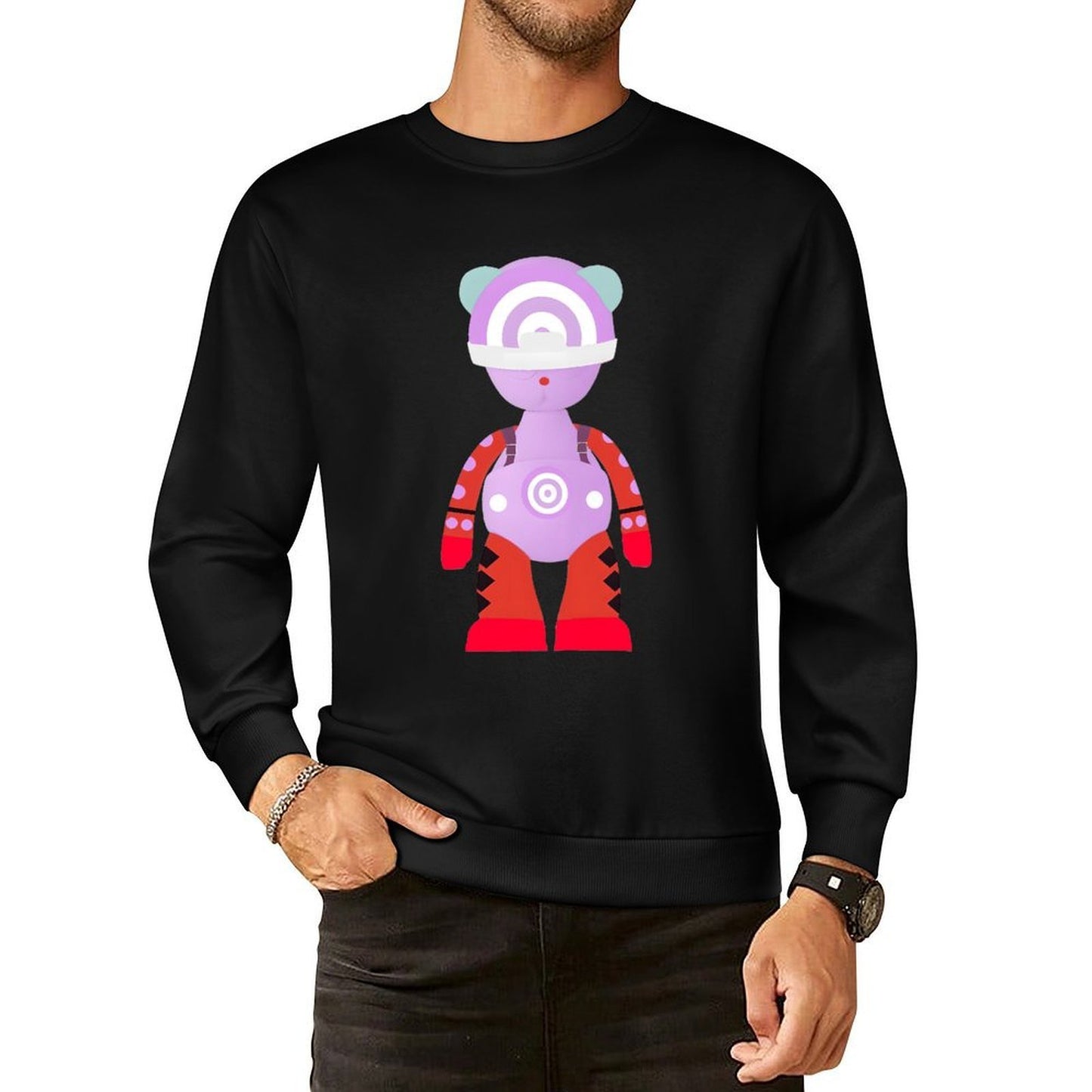 IPIB 250g Crew Neck Long Sleeve Sweatshirt Front GraphicCrew Neck Long Sleeve Sweatshirt6000134-1
