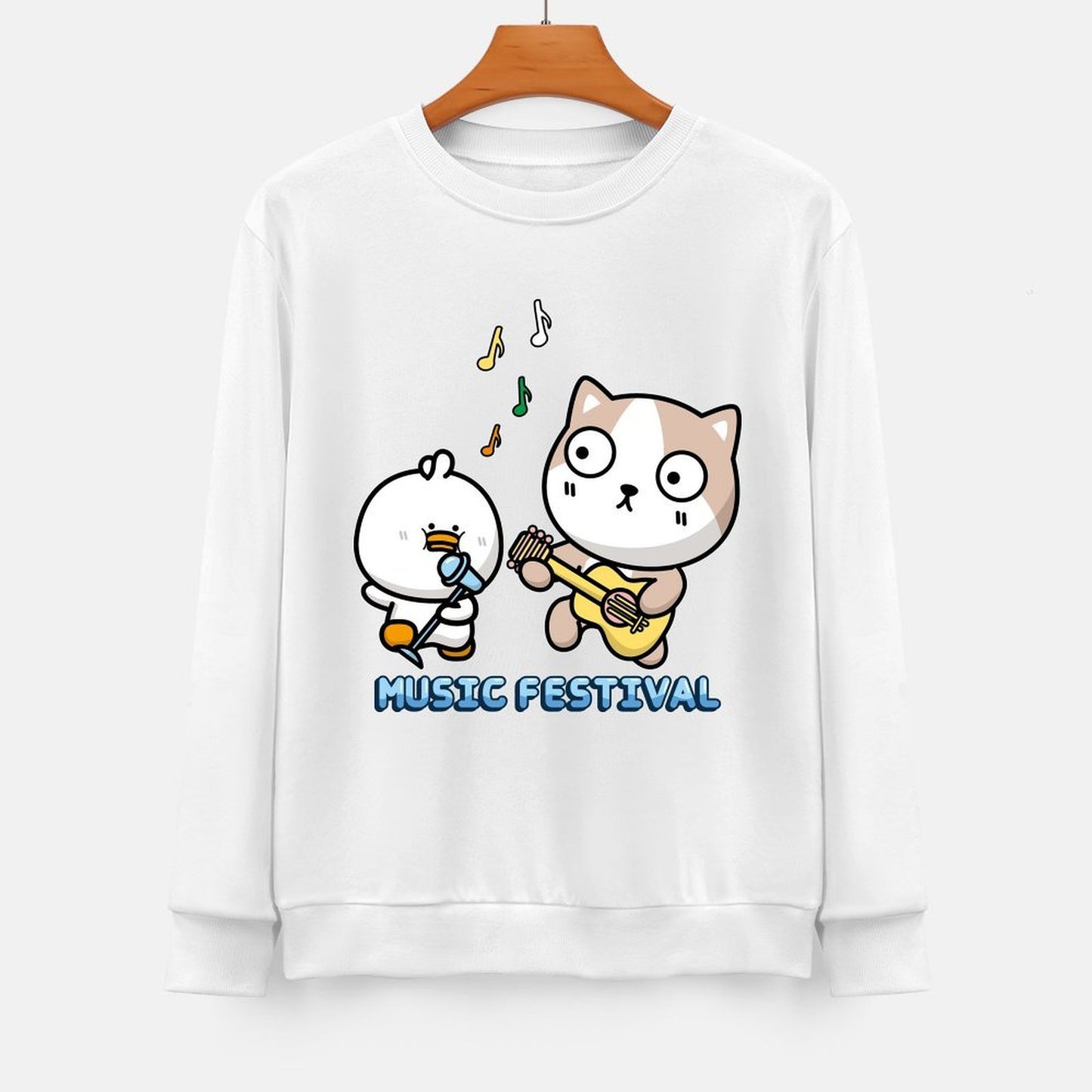 Front Patterned Long Sleeve TopSmooth Minimal