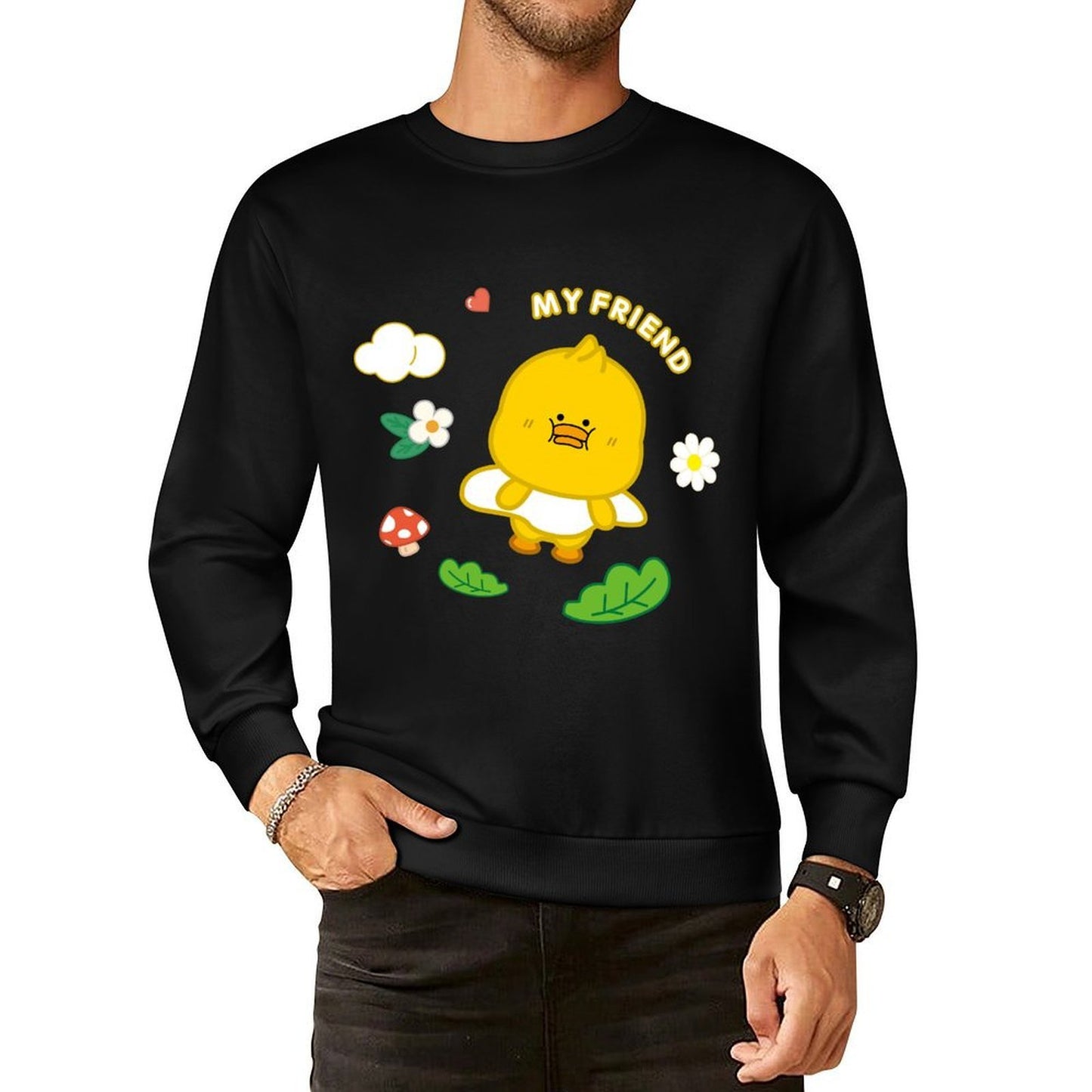 IPBR 250g Crew Neck Long Sleeve Sweatshirt Front GraphicCrew Neck Long Sleeve Sweatshirt4001098