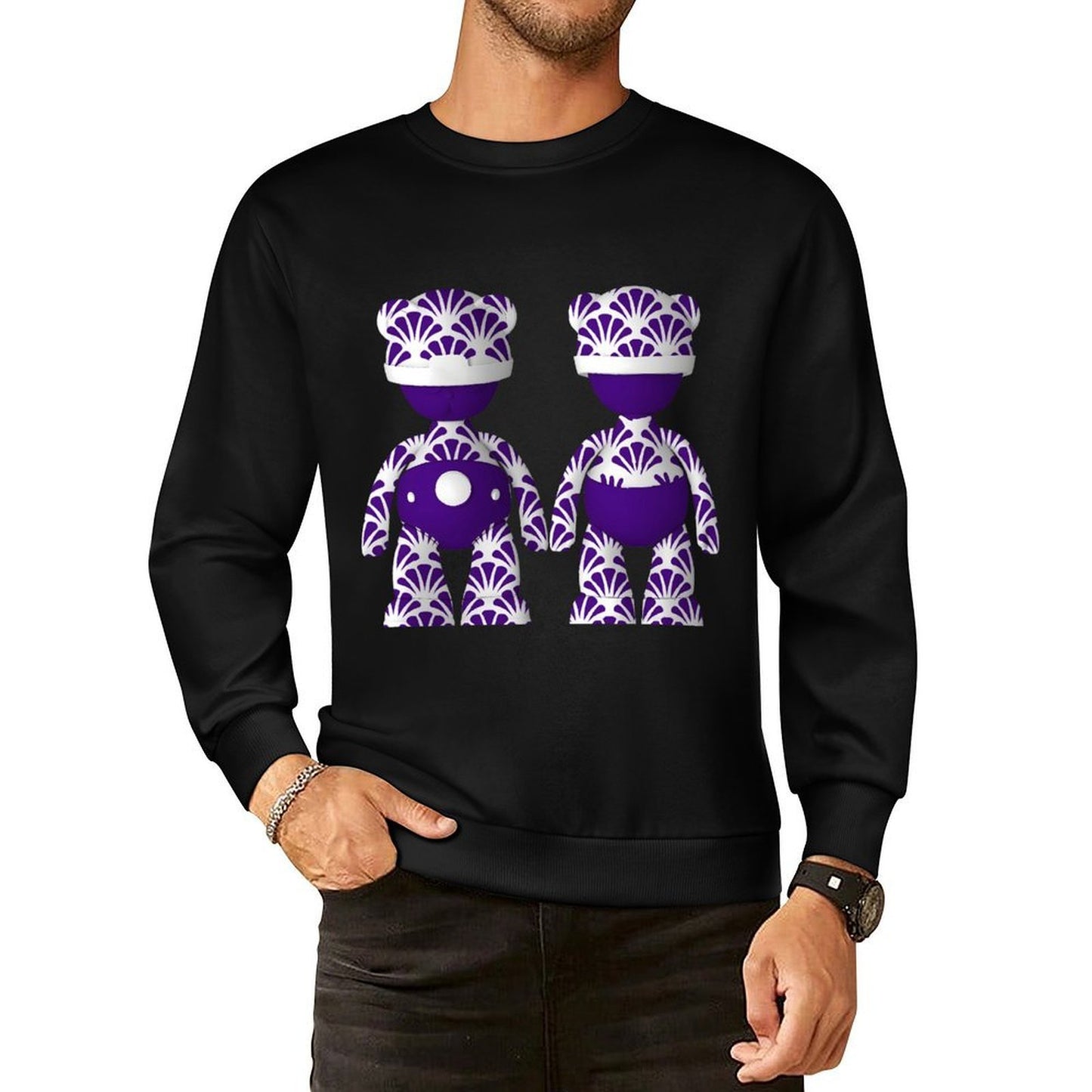 IPIB 250g Crew Neck Long Sleeve Sweatshirt Front GraphicCrew Neck Long Sleeve Sweatshirt6000096-3