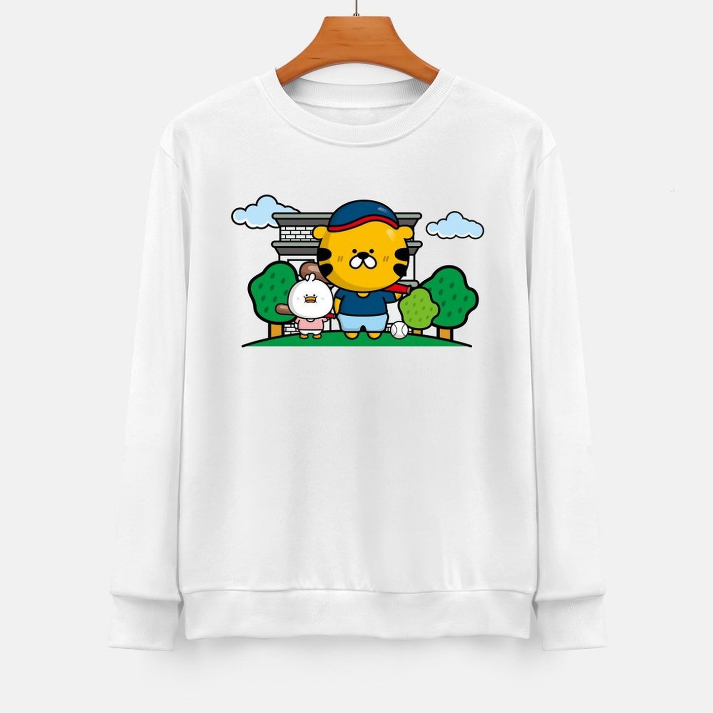 Front Patterned Long Sleeve TopPremium Finish Pure