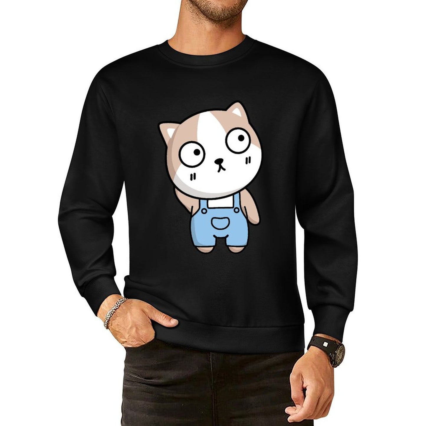 IPBR 250g Crew Neck Long Sleeve Sweatshirt Front GraphicCrew Neck Long Sleeve Sweatshirt4000356