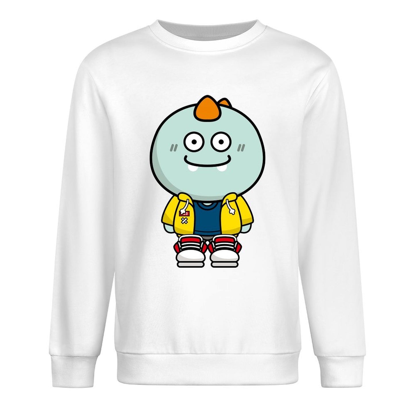 Front Patterned Long Sleeve TopPureStyle Basic