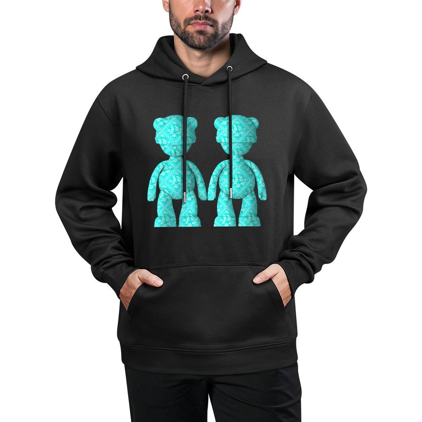 IPIB 250g Hooded Pocket Sweatshirt Front GraphicMen's Hooded  Sweatshirt6000147-5