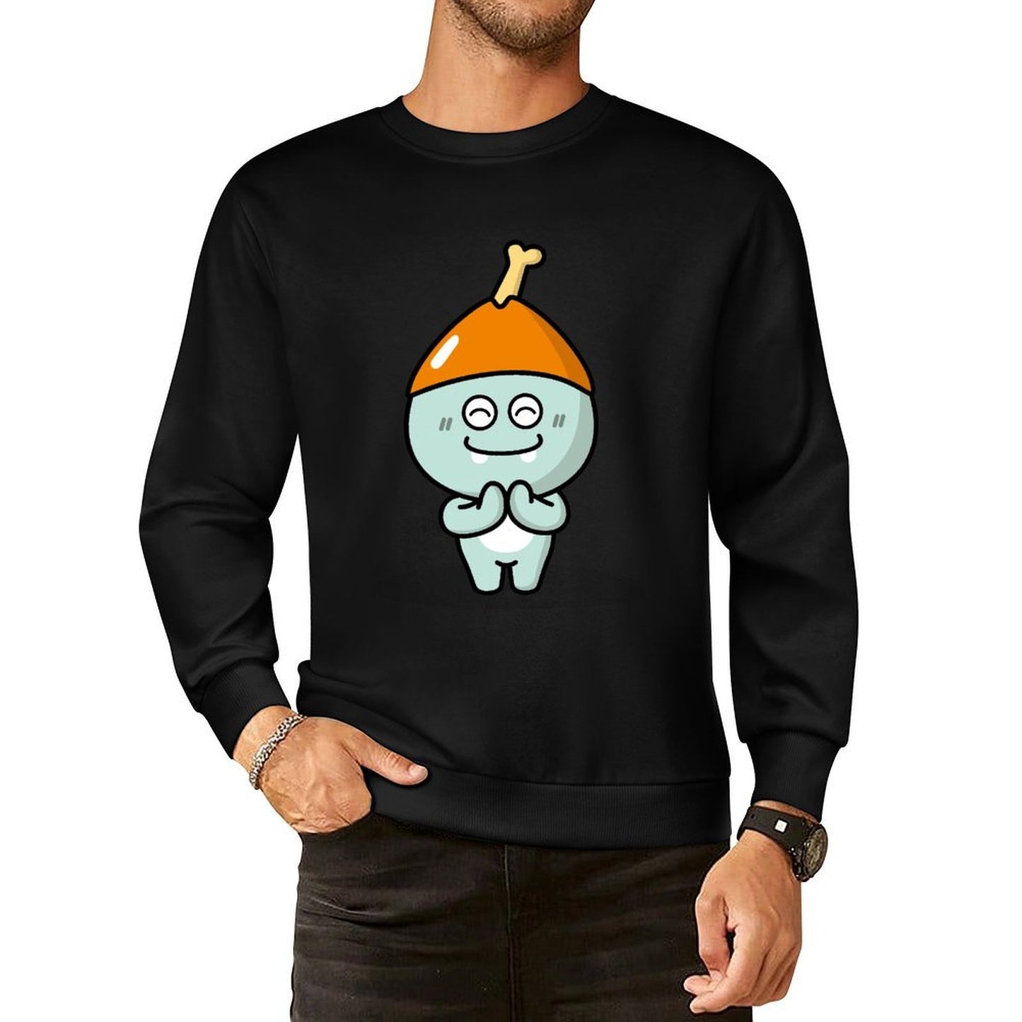 IPBR 250g Crew Neck Long Sleeve Sweatshirt Front GraphicCrew Neck Long Sleeve Sweatshirt4000340