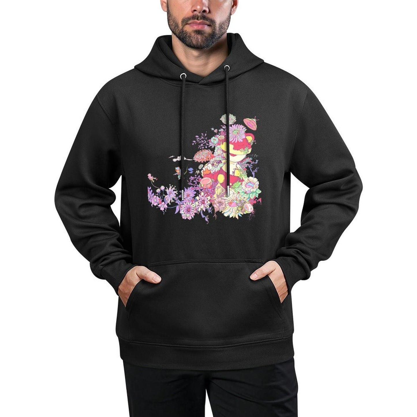 IPIB 250g Hooded Pocket Sweatshirt Front GraphicMen's Hooded  Sweatshirt6000057-2