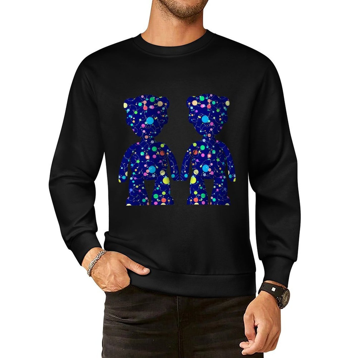 IPIB 250g Crew Neck Long Sleeve Sweatshirt Front GraphicCrew Neck Long Sleeve Sweatshirt6000092-4