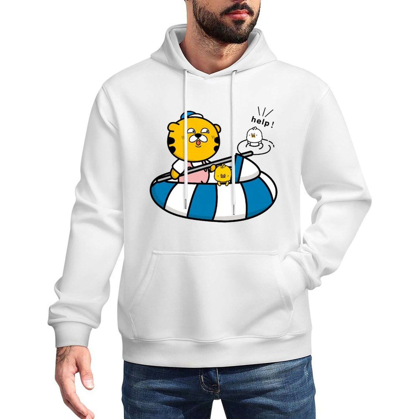 IPBR 250g Hooded Pocket Sweatshirt Front GraphicMen's Hooded  Sweatshirt4000958