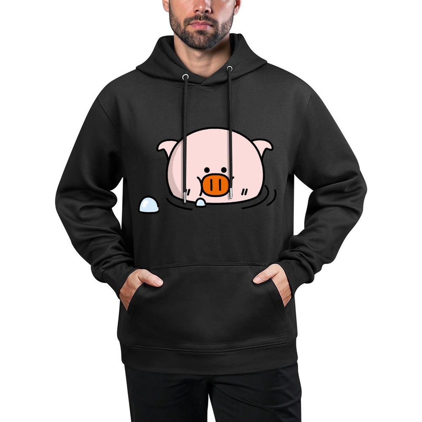 IPBR 250g Hooded Pocket Sweatshirt Front GraphicMen's Hooded  Sweatshirt4000660