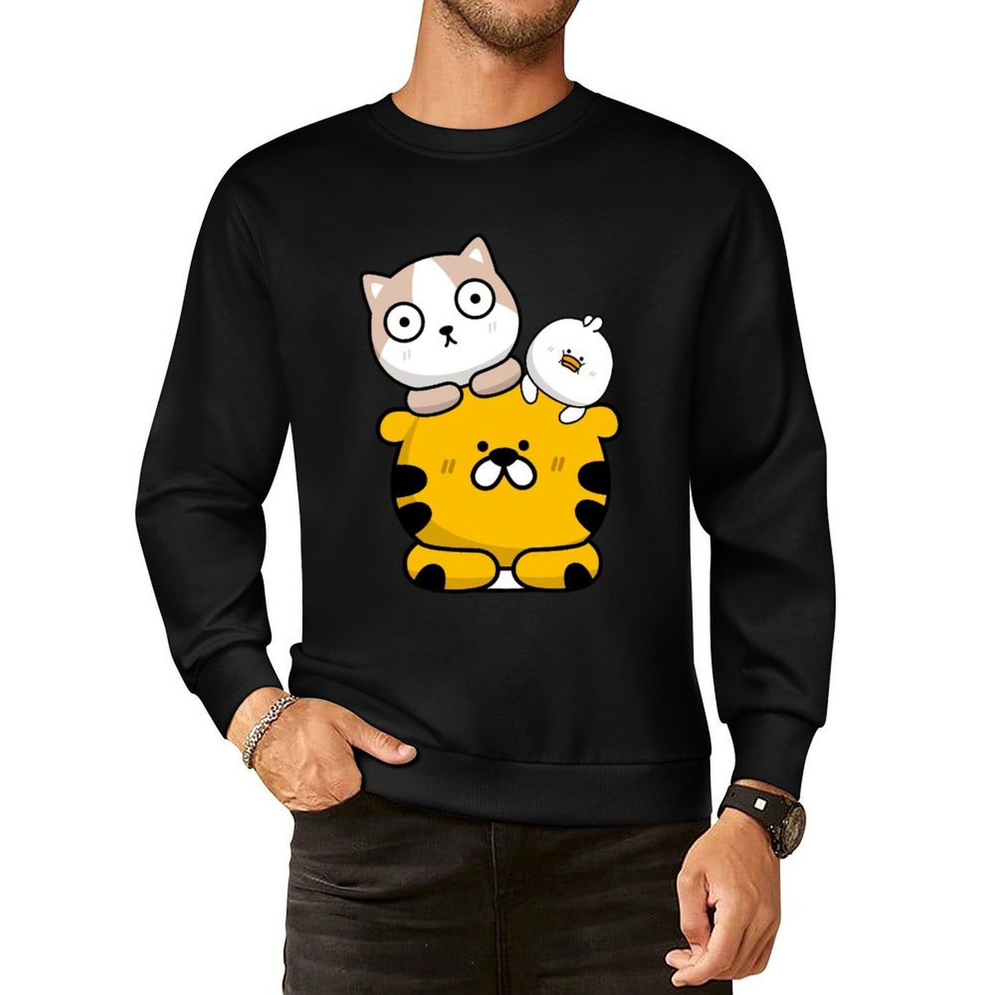 IPBR 250g Crew Neck Long Sleeve Sweatshirt Front GraphicCrew Neck Long Sleeve Sweatshirt4001364