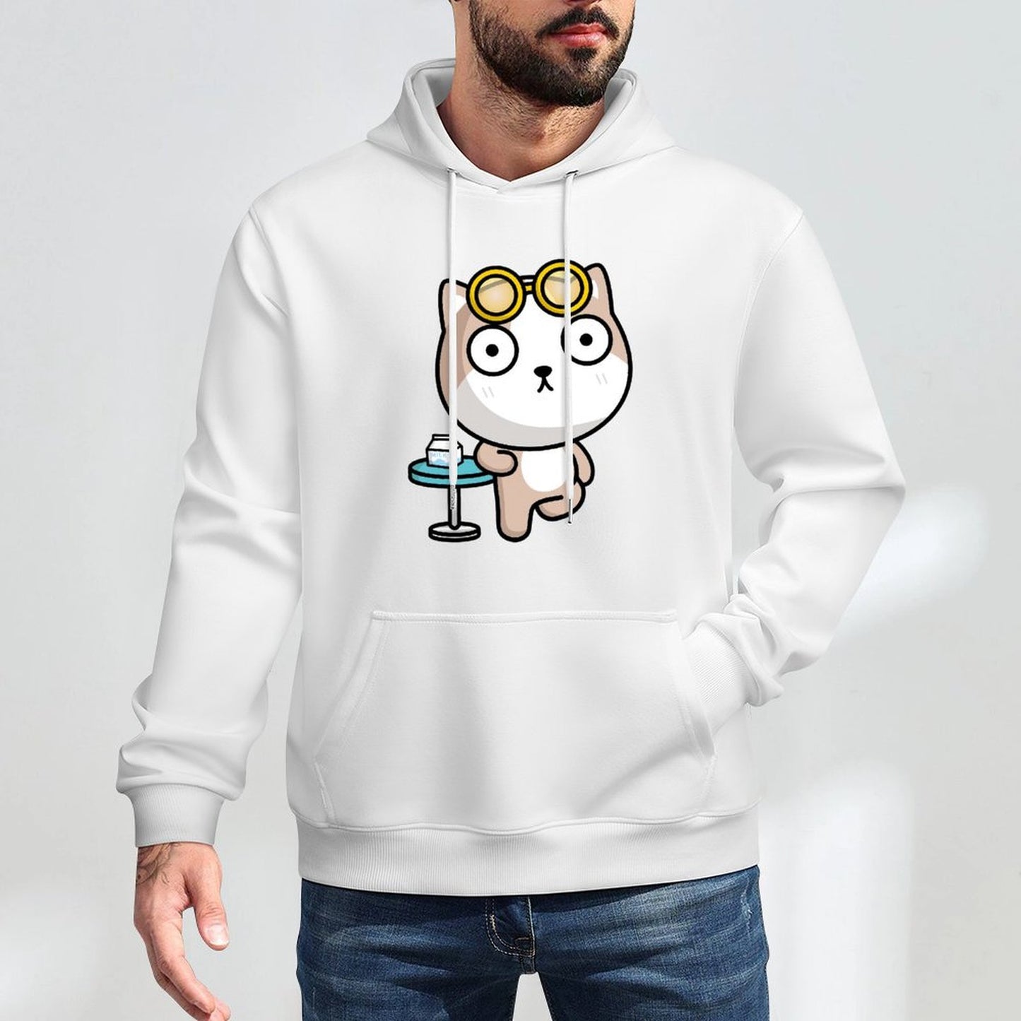 Minimal Oversized Front Graphic Hoodies