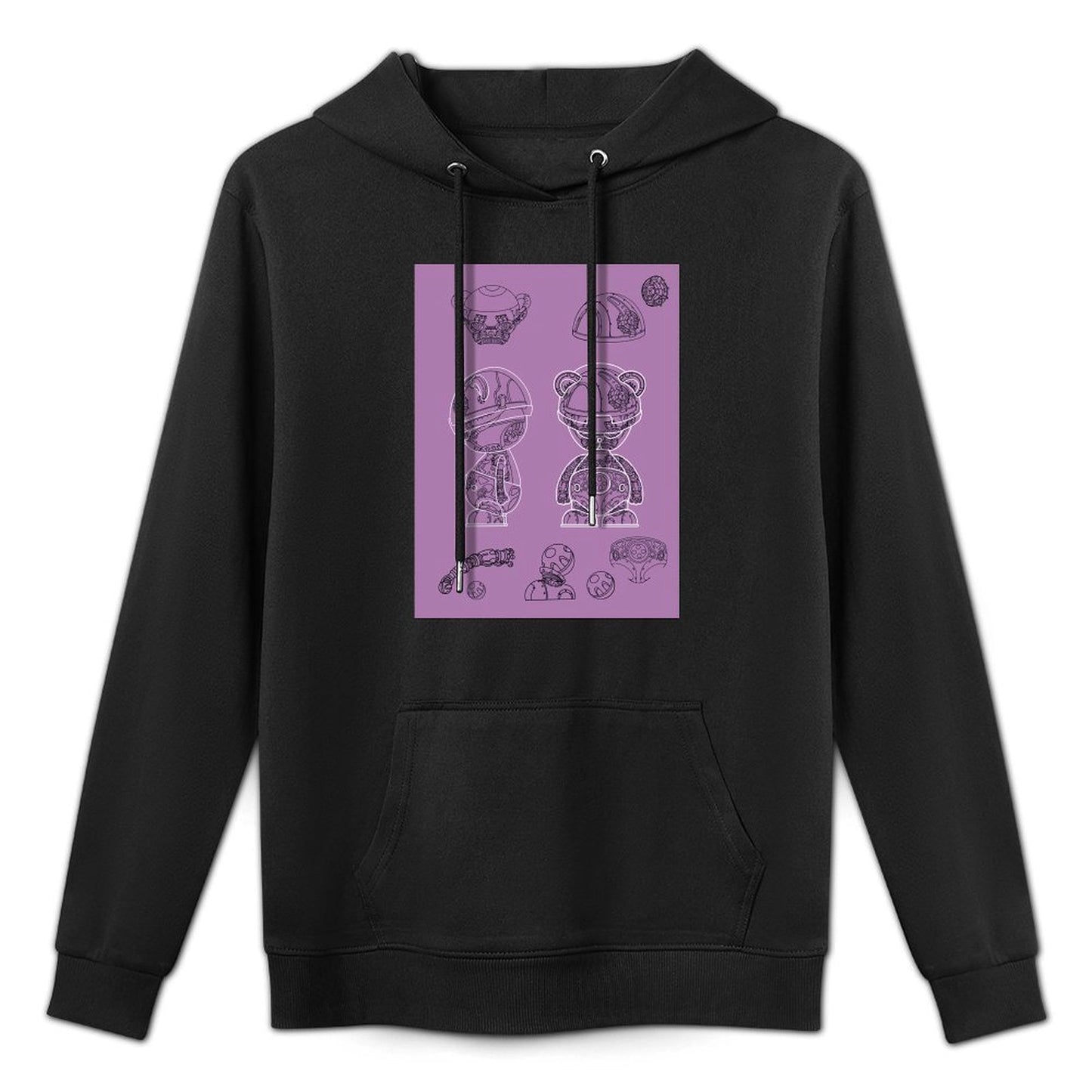 IPIB 250g Hooded Pocket Sweatshirt Front GraphicMen's Hooded  Sweatshirt6000008-7