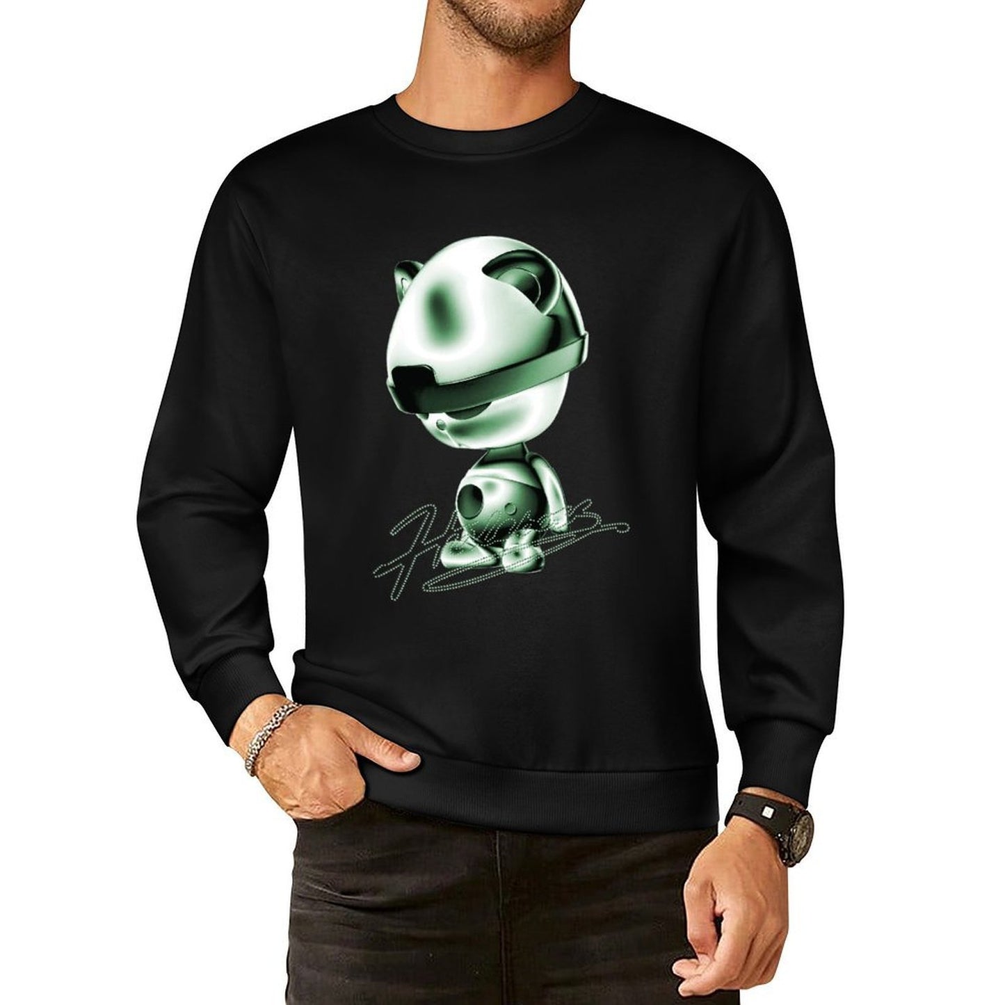 IPIB 250g Crew Neck Long Sleeve Sweatshirt Front GraphicCrew Neck Long Sleeve Sweatshirt6000027-4
