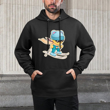 IPIB 250g Hooded Pocket Sweatshirt Front GraphicMen's Hooded  Sweatshirt6000049-3