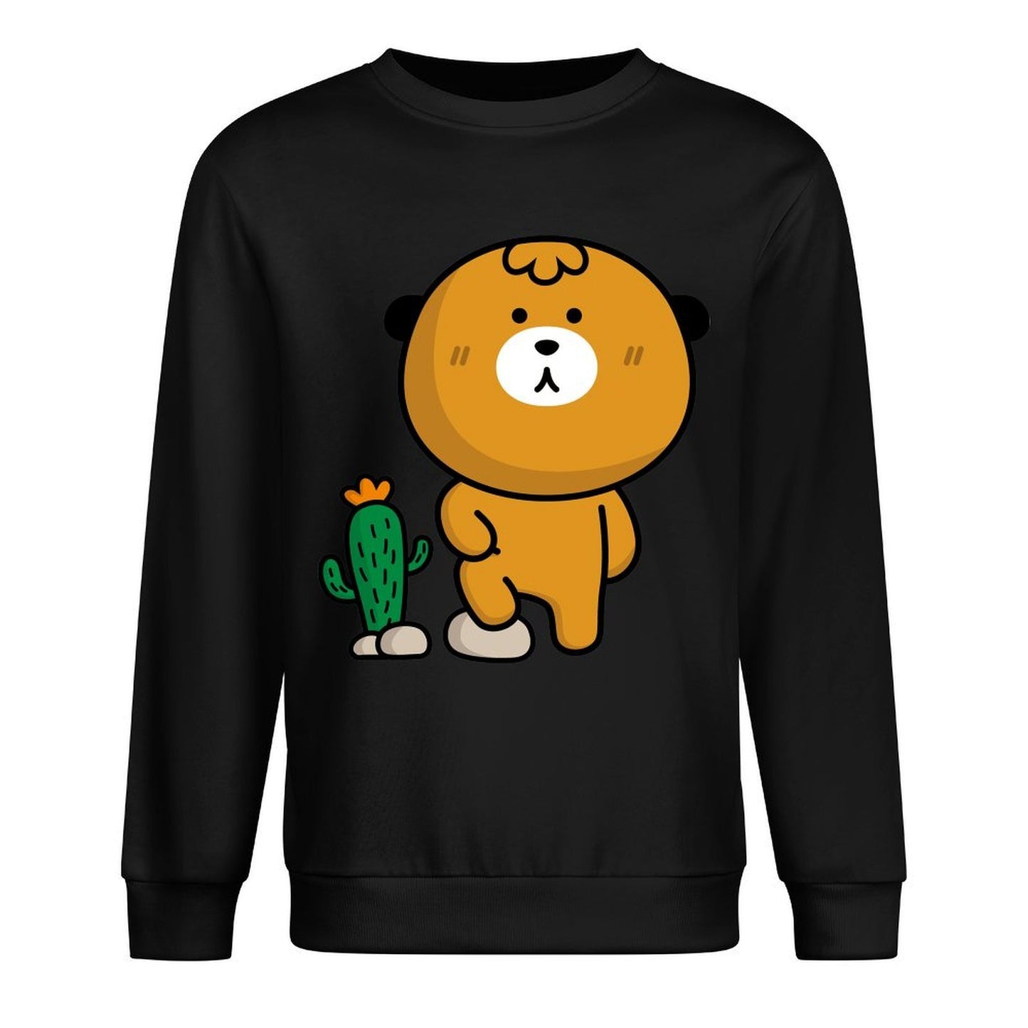 Front Patterned Long Sleeve TopStudio SmoothWear