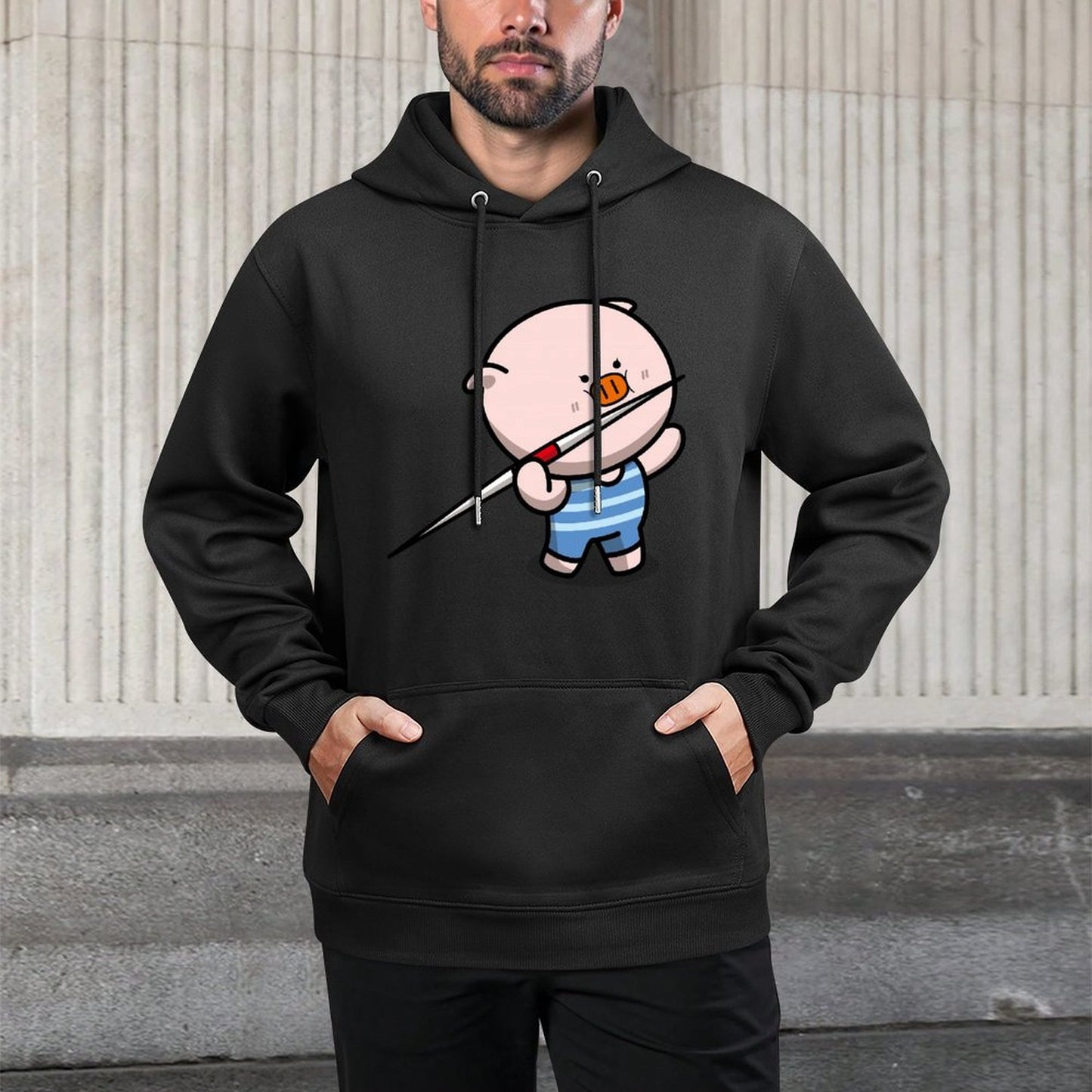 IPBR 250g Hooded Pocket Sweatshirt Front GraphicMen's Hooded  Sweatshirt4000280
