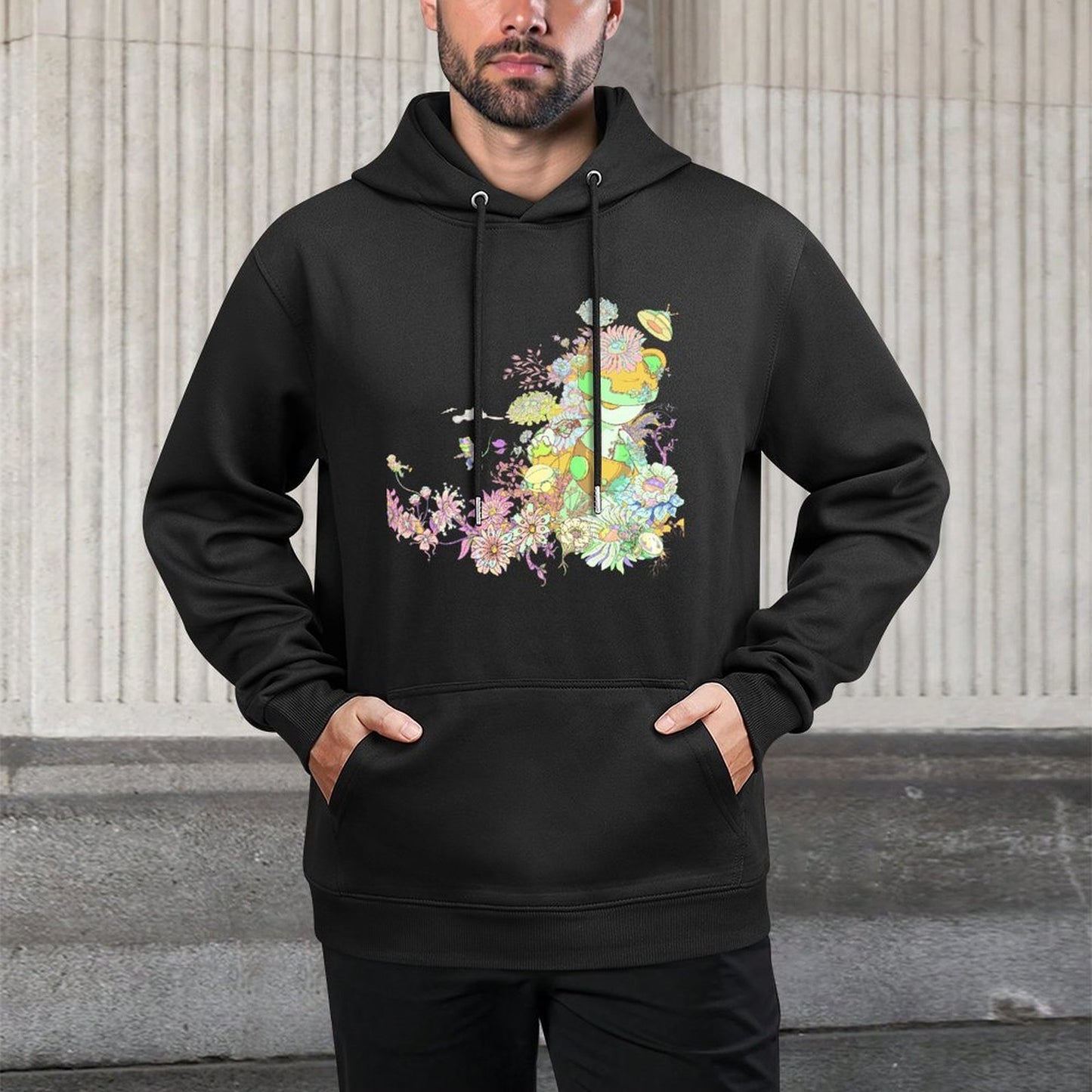 IPIB 250g Hooded Pocket Sweatshirt Front GraphicMen's Hooded  Sweatshirt6000057-7