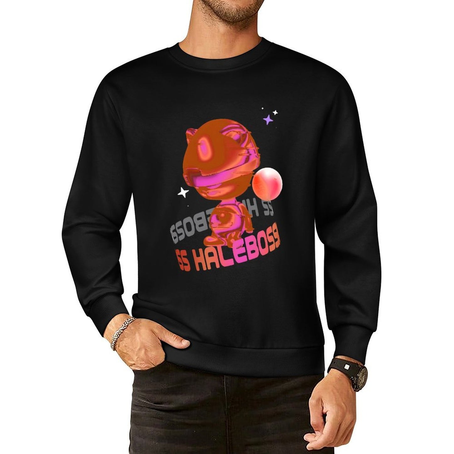 IPIB 250g Crew Neck Long Sleeve Sweatshirt Front GraphicCrew Neck Long Sleeve Sweatshirt6000017-5