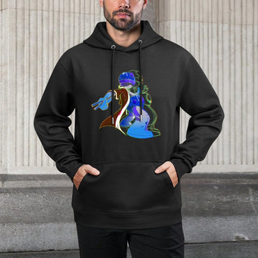 IPIB 250g Hooded Pocket Sweatshirt Front GraphicMen's Hooded  Sweatshirt6000009-5