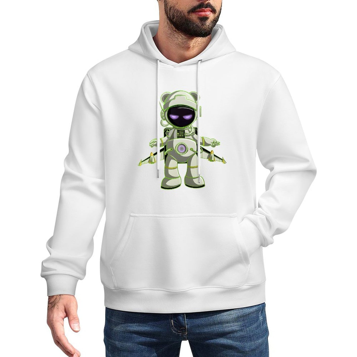 IPIB 250g Hooded Pocket Sweatshirt Front GraphicMen's Hooded  Sweatshirt6000064-2