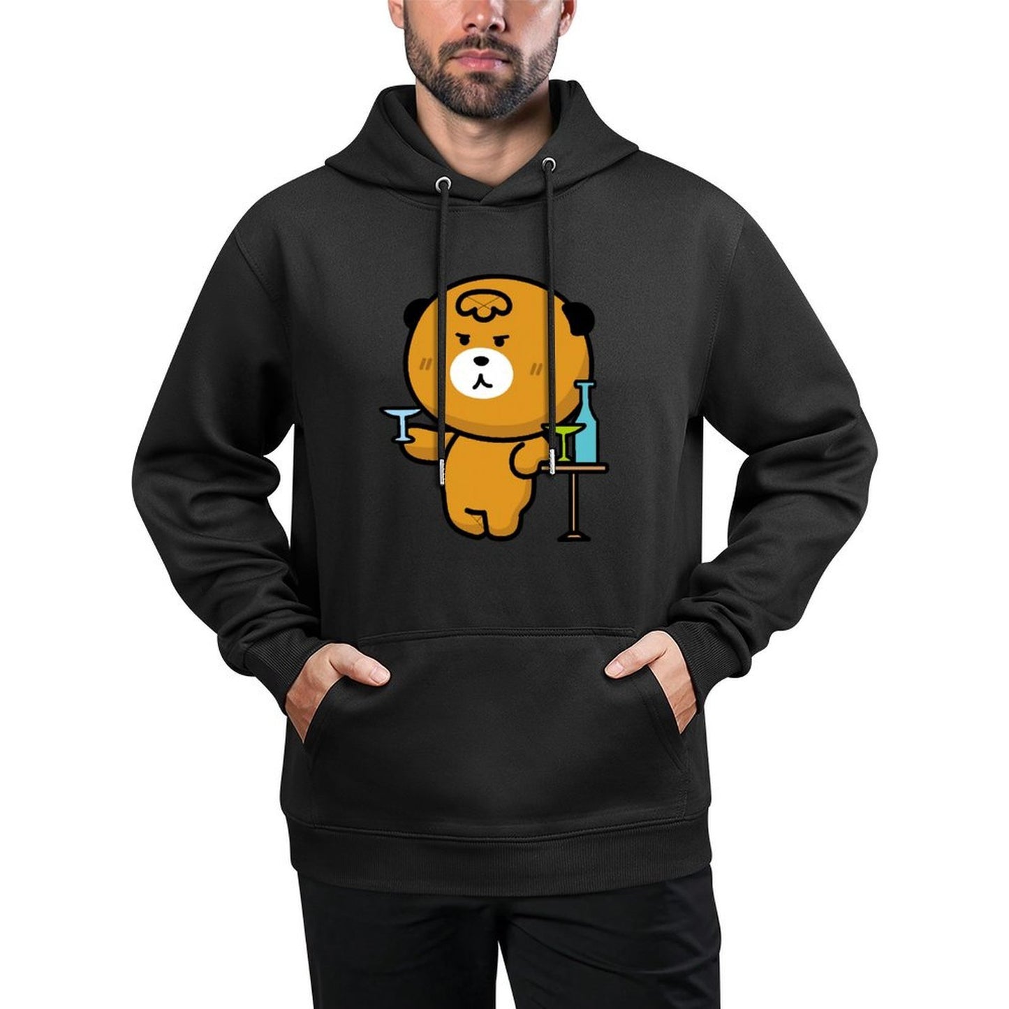 IPBR 250g Hooded Pocket Sweatshirt Front GraphicMen's Hooded  Sweatshirt4000201