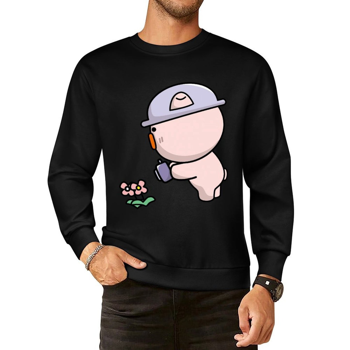 IPBR 250g Crew Neck Long Sleeve Sweatshirt Front GraphicCrew Neck Long Sleeve Sweatshirt4000027