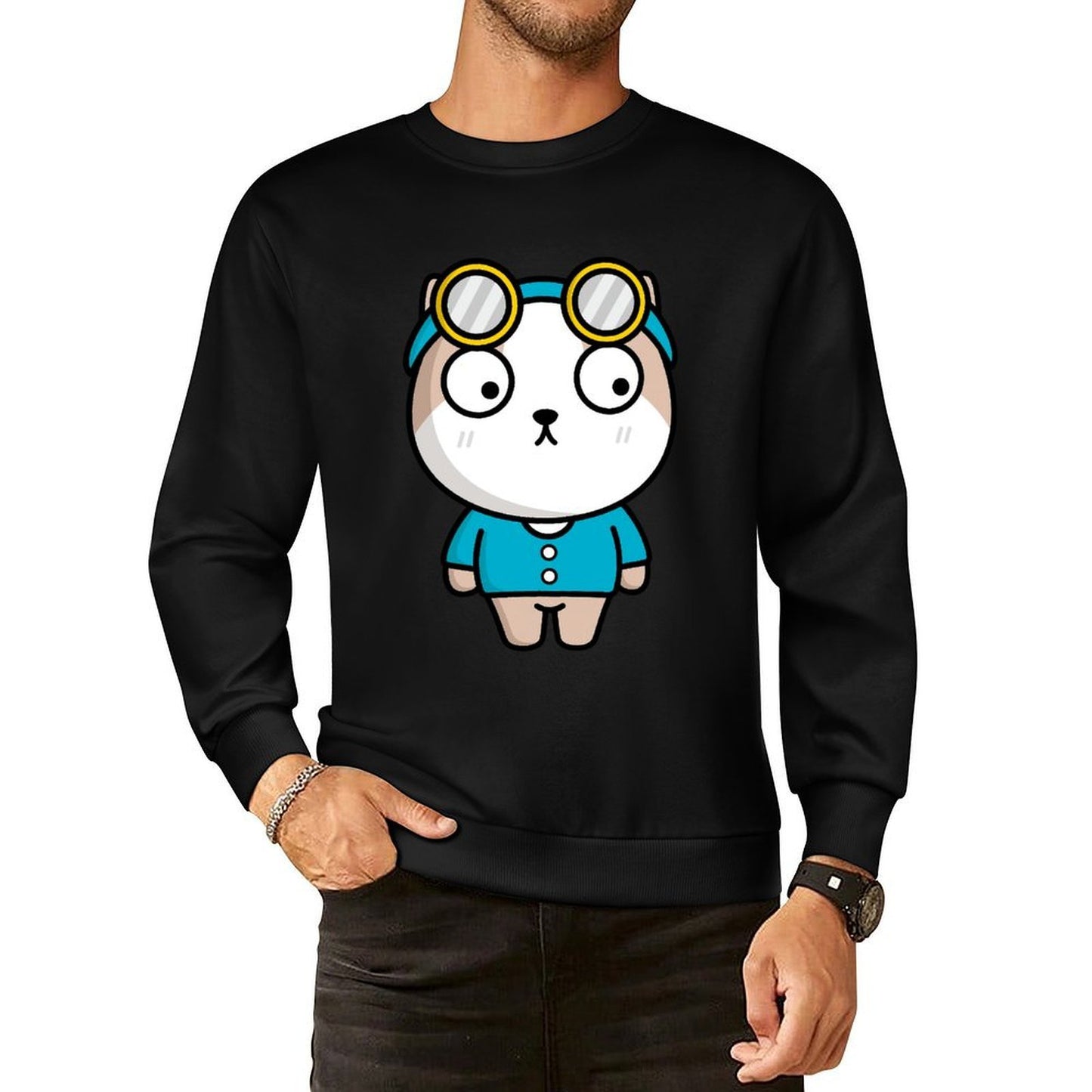 IPBR 250g Crew Neck Long Sleeve Sweatshirt Front GraphicCrew Neck Long Sleeve Sweatshirt4001322