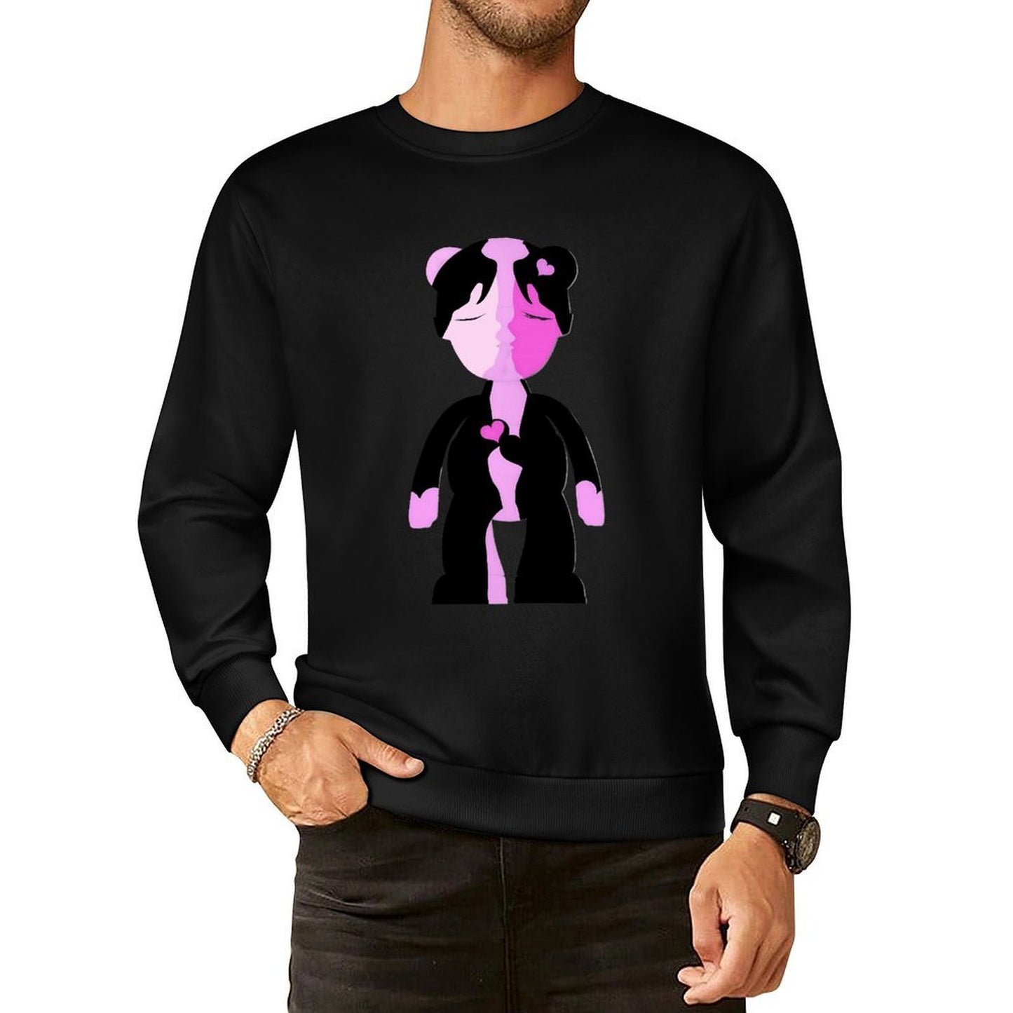 IPIB 250g Crew Neck Long Sleeve Sweatshirt Front GraphicCrew Neck Long Sleeve Sweatshirt6000087-3