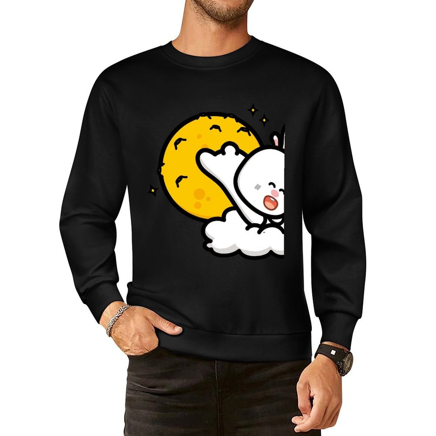 IPBR 250g Crew Neck Long Sleeve Sweatshirt Front GraphicCrew Neck Long Sleeve Sweatshirt4001226