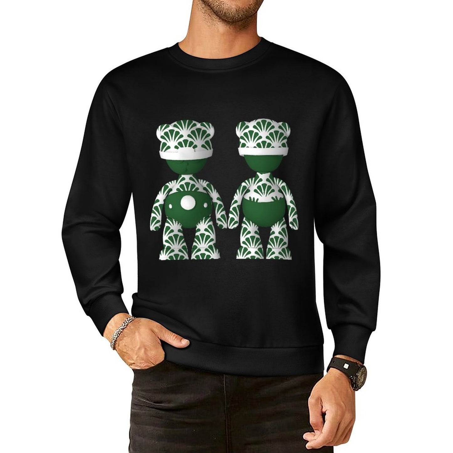 IPIB 250g Crew Neck Long Sleeve Sweatshirt Front GraphicCrew Neck Long Sleeve Sweatshirt6000096-2