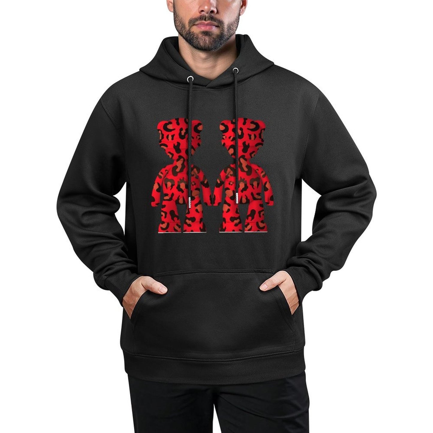 IPIB 250g Hooded Pocket Sweatshirt Front GraphicMen's Hooded  Sweatshirt6000081-1