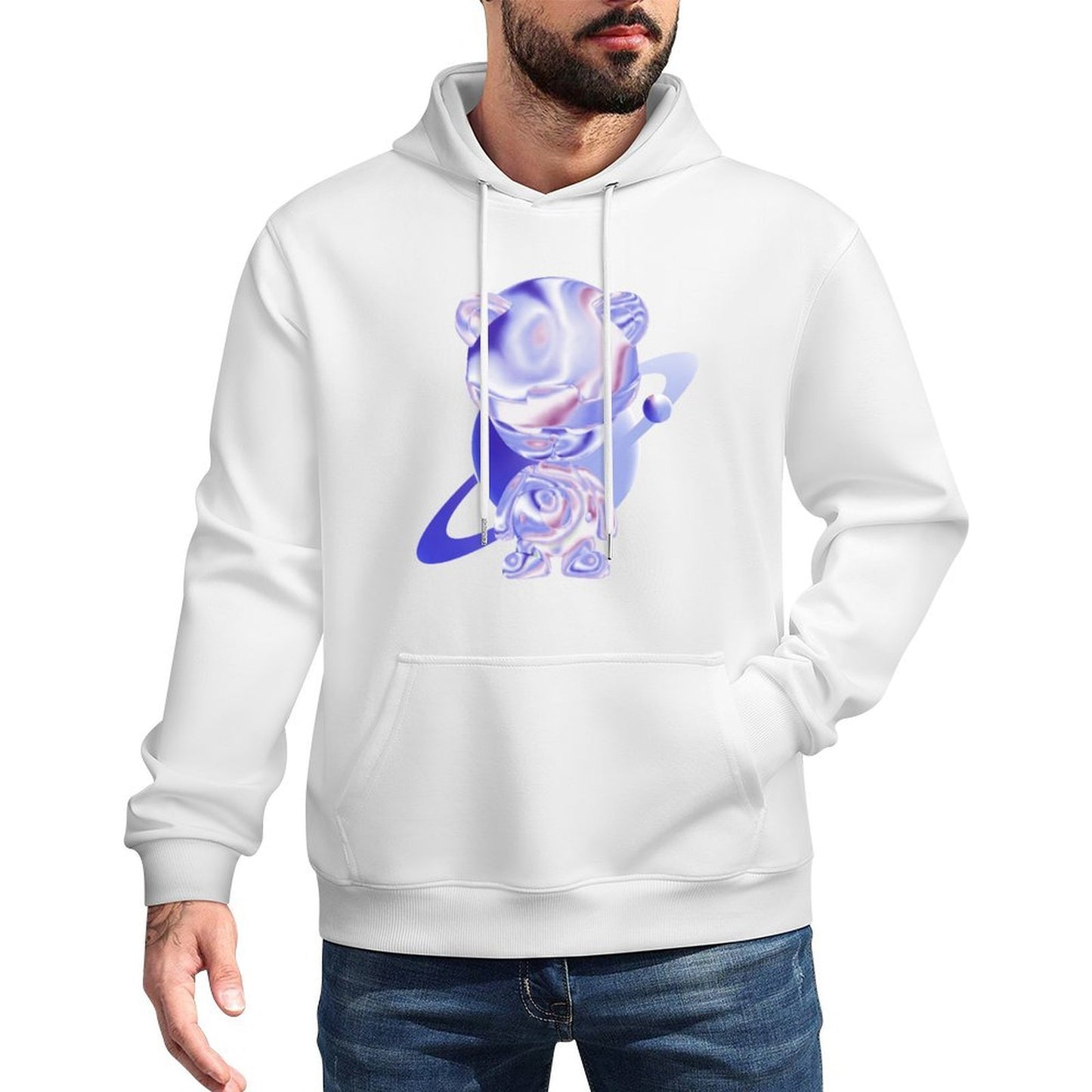 IPIB 250g Hooded Pocket Sweatshirt Front GraphicMen's Hooded  Sweatshirt6000025-1