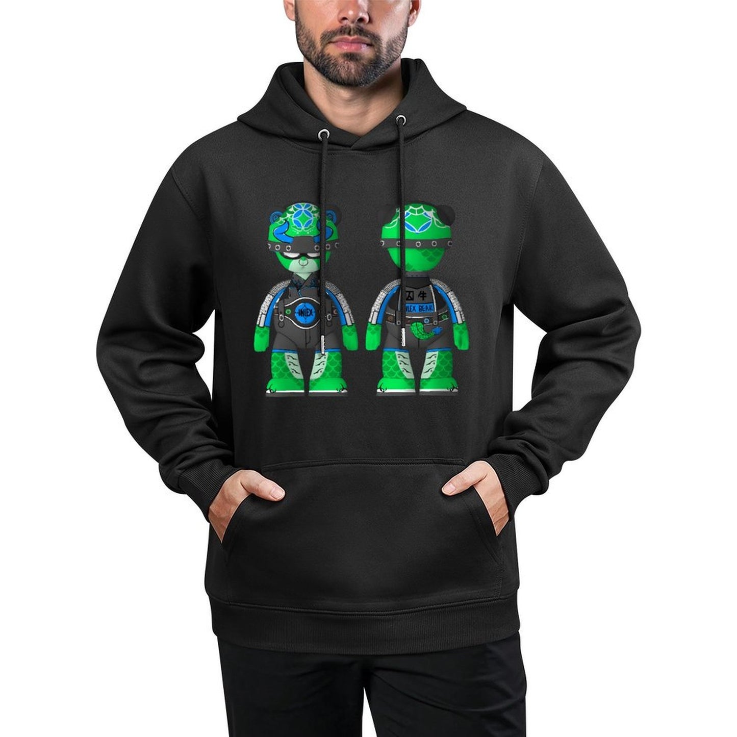 IPIB 250g Hooded Pocket Sweatshirt Front GraphicMen's Hooded  Sweatshirt6000095-7
